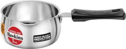 HAWKINS T-PAN STAINLESS STEEL WITHOUT LID POT 1 L  (STAINLESS STEEL, INDUCTION BOTTOM) - KOCHEN ESSENTIAL