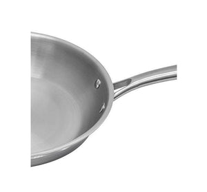 FACKELMANN STAINLESS STEEL TRIPLY FRY PAN, GLOSSY - KOCHEN ESSENTIAL