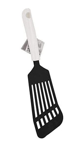 FACKELMANN ARCADALINA LONG HEAD SLICED TURNER, BLACK, NYLON WITH PVC HANDLE , 1 PIECE - KOCHEN ESSENTIAL