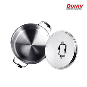 DONIV Titanium Triply Stainless Steel Steel Sauce Pot with Cover - KOCHEN ESSENTIAL