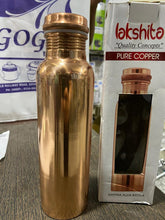 Load image into Gallery viewer, LAKSHITA COPPER BOTTLE PLAIN 1000ML - KOCHEN ESSENTIAL
