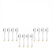 Load image into Gallery viewer, PNB KITCHENMATE STAINLESS STEEL BABY SPOON (DESIGN - VICEROY GOLD) - (6 PIECES) - KOCHEN ESSENTIAL
