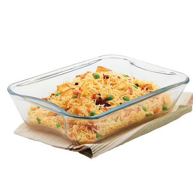 BOROSIL BAKE N SERVE DISH RECTANGULAR 1.5 LTR - KOCHEN ESSENTIAL