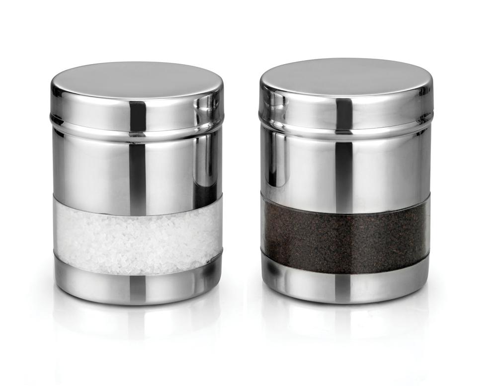 DEVIDAYAL STAINLESS STEEL SEE THROUGH STORAGE CONTAINERS 400 ML , PACK OF 2 PCS - KOCHEN ESSENTIAL