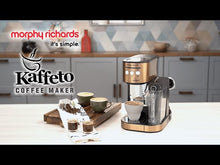 Load and play video in Gallery viewer, MORPHY RICHARDS KAFFETO 1350 WATTS MILK FROTHER AND COFFEE MAKER
