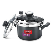 Load image into Gallery viewer, PRESTIGE CLIP-ON MINI HARD ANODISED ALUMINIUM PRESSURE COOKER, 3 LITRES, BLACK - KOCHEN ESSENTIAL
