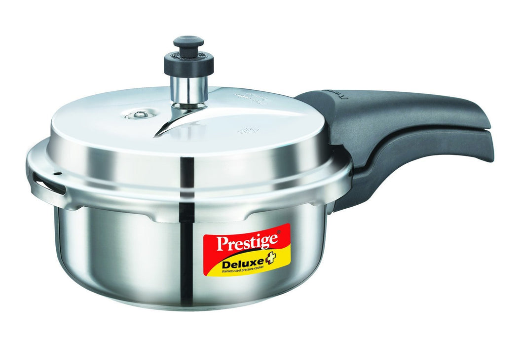 PRESTIGE STAINLESS STEEL DELUXE PRESSURE COOKER 2 LITRE - KOCHEN ESSENTIAL