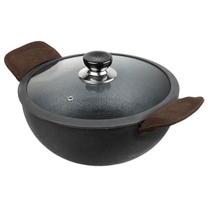 VINOD LEGACY CAST IRON KADAI, 26CM, 4.3L - KOCHEN ESSENTIAL