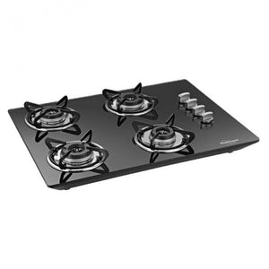 SUNFLAME LOTUS HOB 4 BURNER, AUTO IGNITION,  BLACK - KOCHEN ESSENTIAL