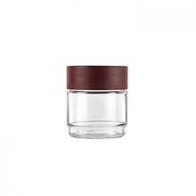 Load image into Gallery viewer, Cello Modustack Glassy Storage Jar, Clear, 500ml, Maroon - KOCHEN ESSENTIAL
