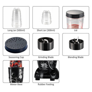 WONDERCHEF NUTRIBLEND 2 JARS BLACK - KOCHEN ESSENTIAL