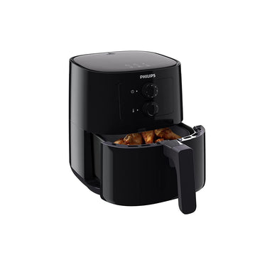 PHILIPS Air Fryer HD9200/90, uses up to 90% less fat, 1400W, 4.1 Liter, with Rapid Air Technology (Black), Large - KOCHEN ESSENTIAL