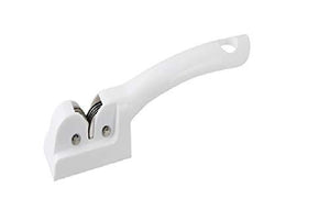 FACKELMANN KNIFE SHARPNER 18 CM, WHITE PVC HANDLE, 1 PC 49275 - KOCHEN ESSENTIAL