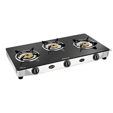 SUNFLAME 3 BURNER GAS STOVE, CROWN SS 3B, SS - KOCHEN ESSENTIAL
