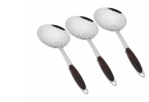 PNB KITCHENMATE STAINLESS STEEL SKIMMER WITH WOOD HANDLE, 1 PIECE - KOCHEN ESSENTIAL